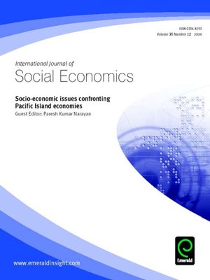cover image of International Journal of Social Economics, Volume 35, Issue 12